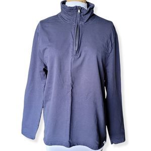 Eight Bells Quarter Zip Pullover Navy Blue Size Large